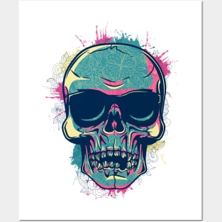 Skull and Glasses Posters and Art